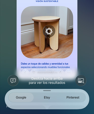 Funcionalidad Inteligencia Visual en uso