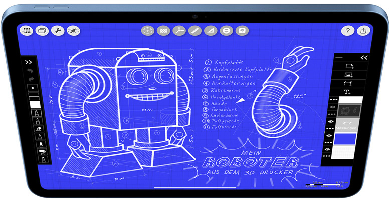 Morpholio Trace auf dem iPad