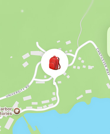 A Lokátor app használat közben