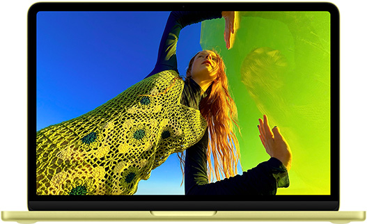 MacBook Neo 13 inci, yang memperlihatkan layar Liquid Retina XDR