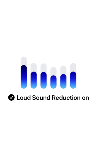 Blue bars indicating levels of Hearing Protection