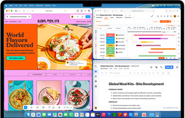 MacBook Air with multiple apps open