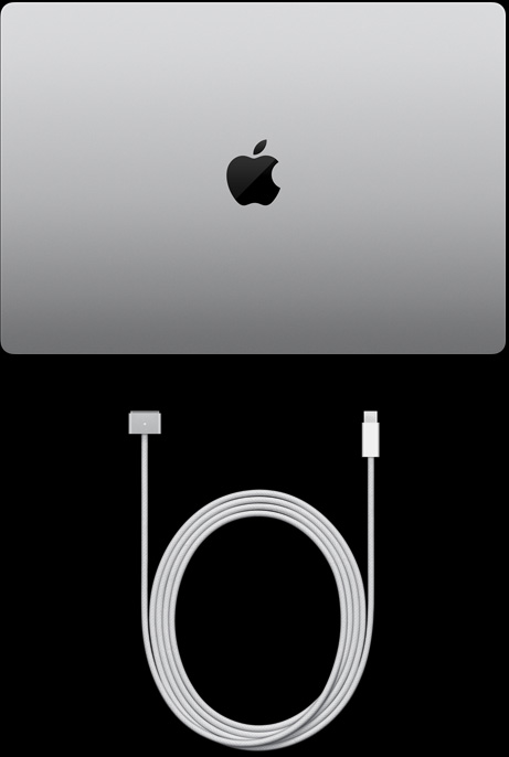 16‑palcový MacBook Pro a kábel USB‑C na MagSafe 3
