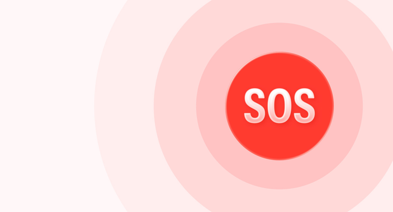 Pictograma S.O.S. Detectare cădere
