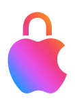 Lukukujuline Apple'i logo, mille lukumehhanism lukustatakse, et rõhutada andmete privaatsust