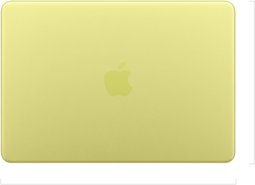 MacBook Neo 13-inch exterior, closed, Apple logo centred
